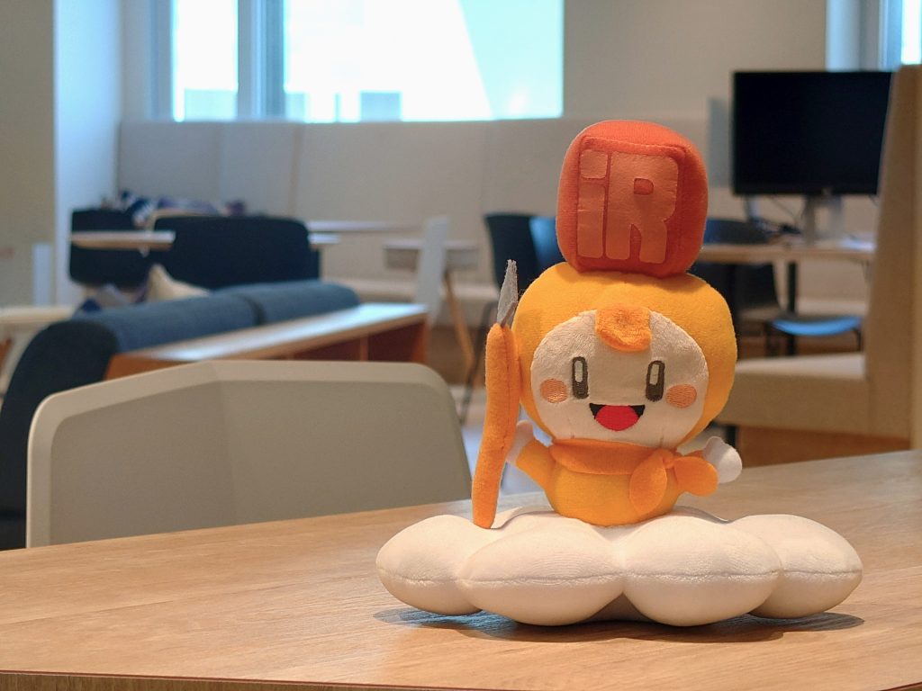i-Reporterの公式キャラクター「アイレポちゃん」は、あらゆる現場帳票が電子化された「i-Repoシティ」に暮らす妖精